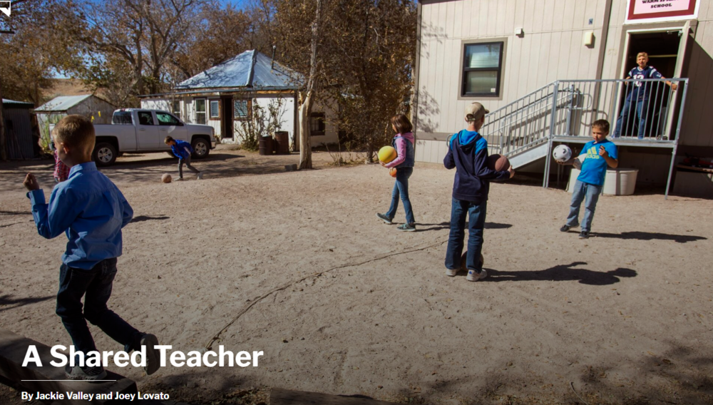Image: Warm Springs student play outside the classroom
