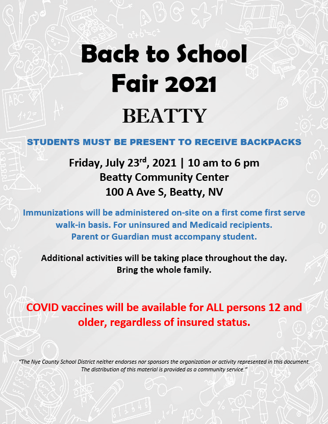 Back to school Fair