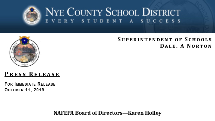Press Release: NAFEPA Board of Directors - Karen Holley