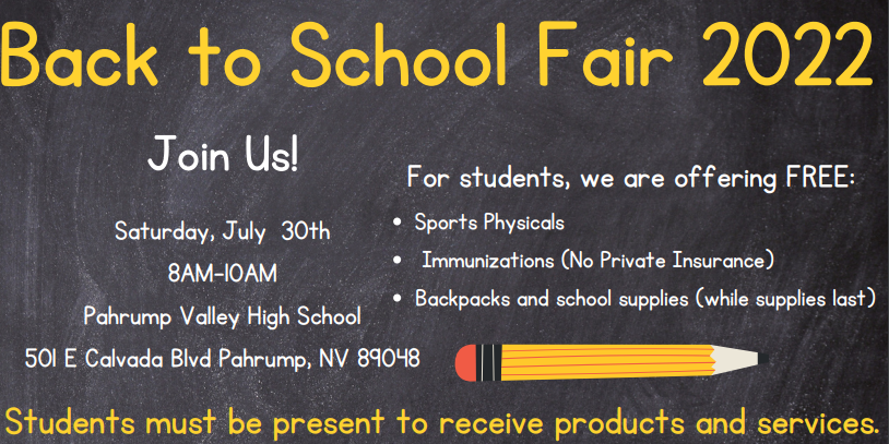 Back to School Fair - 7/30
