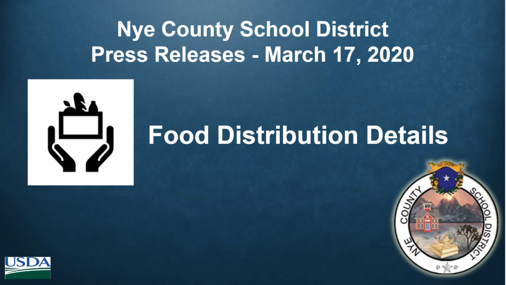 NCSD - 3/17/20 - Food Distribution for the Children of Nye County