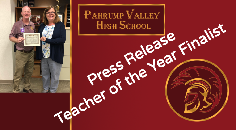 Press Release: Teacher of the Year Finalist