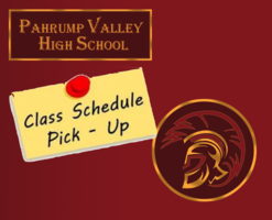 PVHS Class Schedule Pick-Up