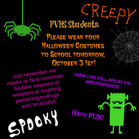 Wear your Halloween Costume!@