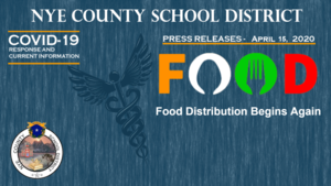 NCSD - 4/15/20 - Food Service Begins Again for the Children of Nye County