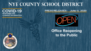 NCSD - 6/12/20 - Office Reopening to the Public