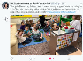 State Superintendent Visits Tonopah Classes
