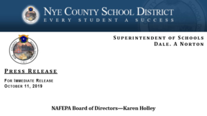 Press Release: Karen Holley Named to NAFEPA Board of Directors