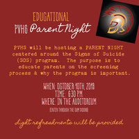 PVHS to host an Educational Parent Night!