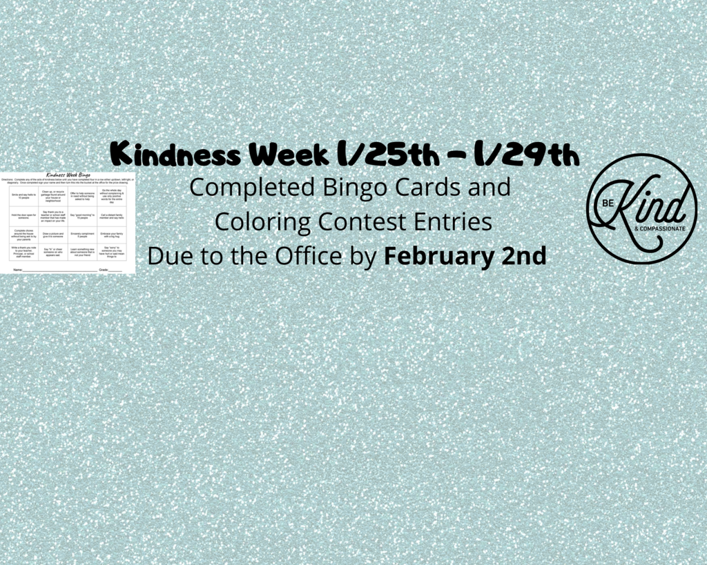 Kindness Week January 25th- January 29th 