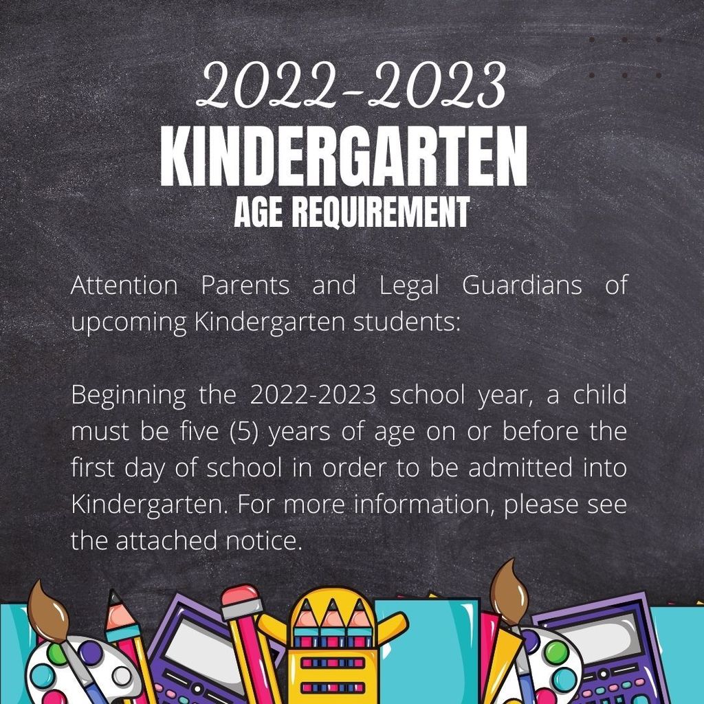 Kindergarten Age Requirement Change