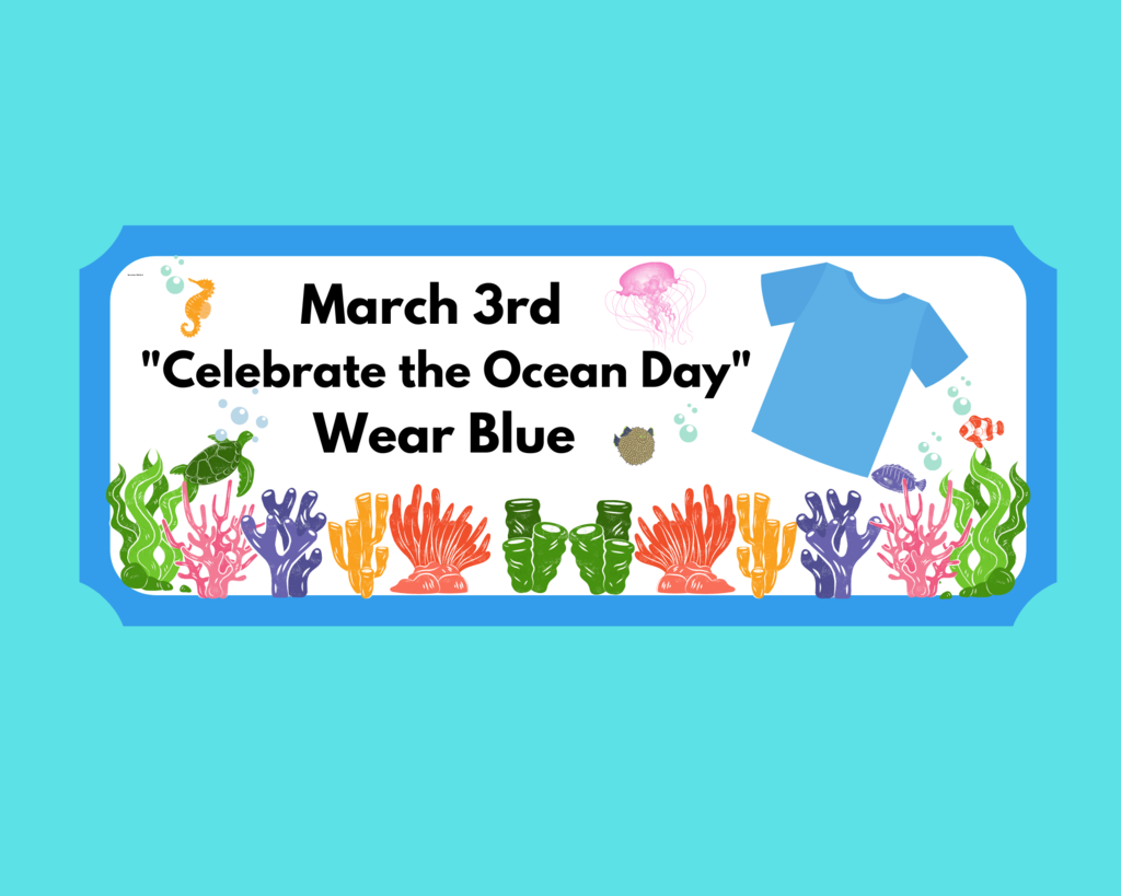 ​Catch The Reading Wave For Nevada Reading Week   Thursday, March 3rd "Celebrate the Ocean Day" Wear Blue 