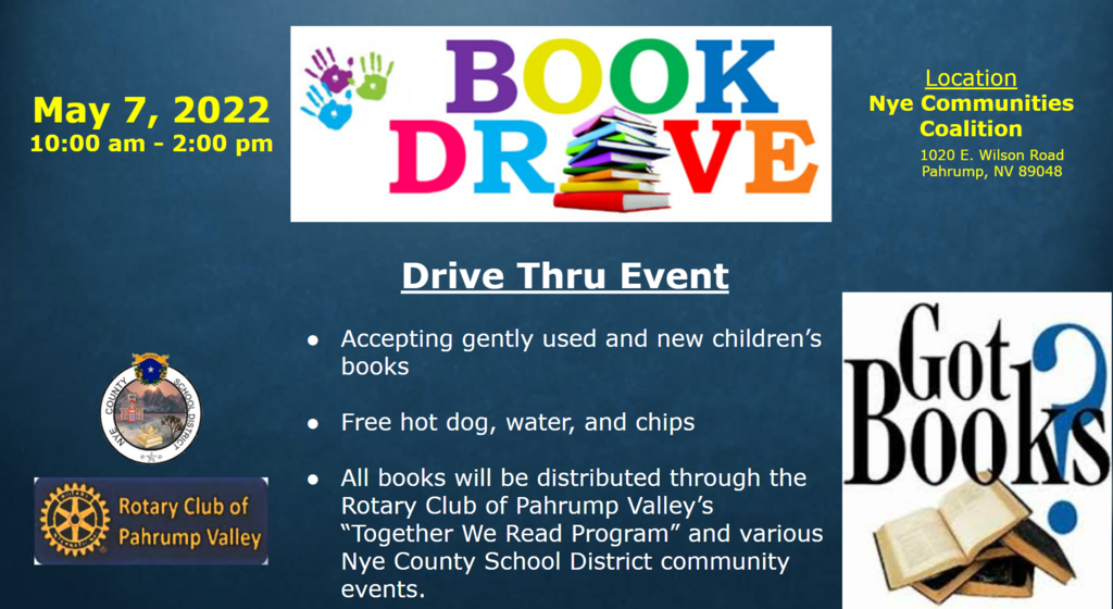Book Drive - TODAY - May 7th!