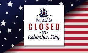 School will be closed in observance of Columbus Day