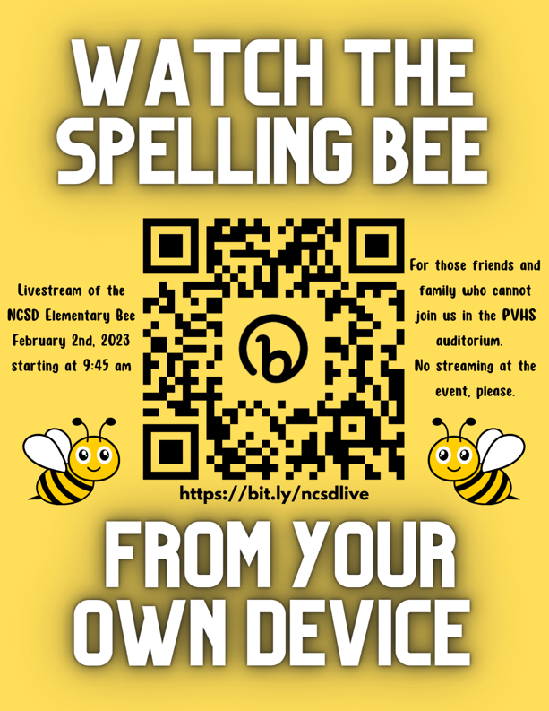 Spelling Bee QR Live Stream QR Code