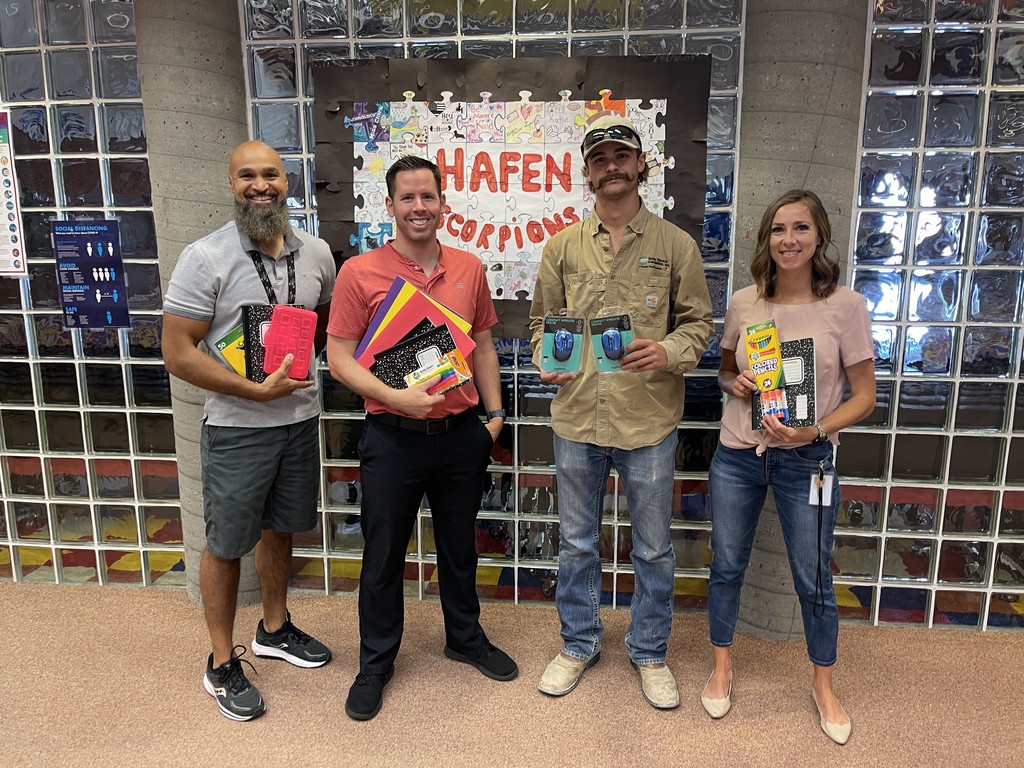Valley Electric delivers school supplies to Hafen Elementary