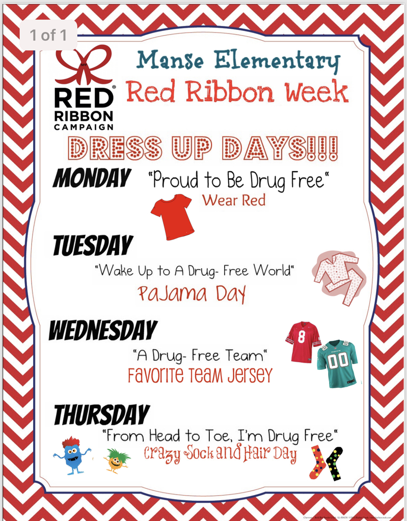 Red ribbon week.