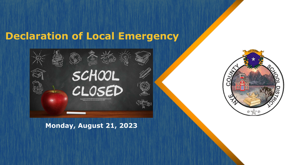 School Closed due to weather emergency on Monday, August 21, 2023.